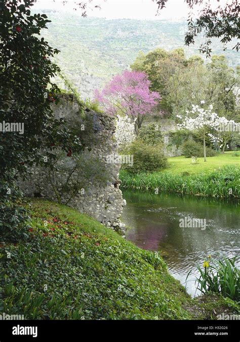 The Garden of Ninfa, located in Cisterna di Latina, near